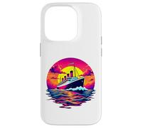 Bateau Cargo Vintage Titanic Bateau Voyage Pirate Homme Femme Coque pour iPhone 14 Pro