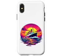 Bateau Cargo Vintage Titanic Bateau Voyage Pirate Homme Femme Coque pour iPhone X/XS