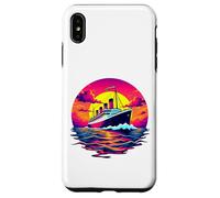 Bateau Cargo Vintage Titanic Bateau Voyage Pirate Homme Femme Coque pour iPhone XS Max