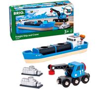 Bateau-conteneur avec camion-grue BRIO 63353400