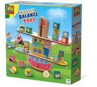 SES Creative Jeu d'adresse Bateau d'équilibre en bois 02309 – Amusant pour tous les âges