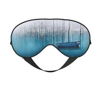 Bateau dans le lac Paysage Sommeil Eye Mas Mise à jour Design Blocage de la lumière Nuit Eye Blinder Hommes Femmes Shift Voyage Cadeaux
