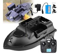 Bateau d'appât de pêche - Télécommande de 500 m, positionnement GPS, triple plongeur grande capacité, croisière automatique, correction de la croisière/retour/itinéraire, utilisation de nuit