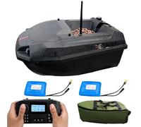 Bateau d'appât GPS RC avec batterie amovible, veilleuse, retour automatique, double télécommande pour appâts et hameçons, tirage du filet