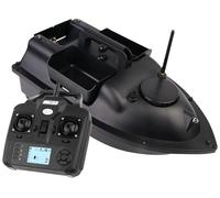 Bateau d'appât pour la pêche, télécommande sans fil avec veilleuse, moteur double auto-croisière, portée de 500 m, batterie 12000 mAh