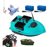 Bateau d'appât RC avec lumières de pêche de nuit, 3 réservoirs d'appât, retour automatique GPS, portée de 500 m pour une expérience de pêche améliorée