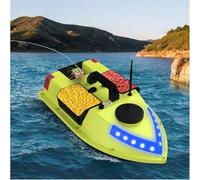 Bateau d'appât télécommandé avec détecteur de poissons, double moteur, portée de 600 m, capacité de 2 à 3 kg, correction automatique de croisière/retour/itinéraire, veilleuse, clignotant, batterie 12