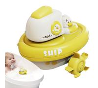 Bateau de Bain | Jeu de Bateau pour Eau - Jeu de Bain Amusant avec Manivelle Interactive pour Amusement en Intérieur pour Filles et Garçons à Maison Douche Plage Piscine