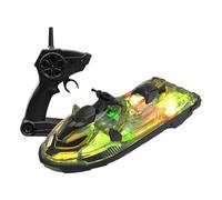 Bateau de course RC - Contrôle du signal puissant de 2,4 GHz, design de vitesse de l'eau éclairé, performance de nage stable, mouvement de direction doux | Jouet de jeu d'eau de piscine pour et filles