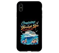 Bateau de croisière Amusant à Travers la Vie Un Port à la Fois Coque pour iPhone XS Max