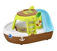 Bateau de croisière des Kloro - VULLI - Dès 18 mois - Piscine, toboggan, canot - Marron, blanc, bleu et vert