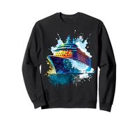 Bateau de croisière - Illustration Ocean Voyage colorée Sweatshirt