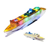 Bateau de croisière musical Décor Lumineux à Double Couche avec Musique | Jouet modèle de croisière à lumière LED pour d'Âge Préscolaire, Jeune Enfant, Collectionneurs, Parents, Salon,