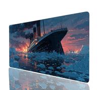 bateau de croisière Tapis de Souris Bateau Imperméable Tapis de Souris xxl 140x60x0.3cm Gaming Mouse pad Améliorer la Précision et la Vitesse, Mouse Pad pour Bureau Gamer Clavier Sans fil Pc Model7406