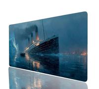 bateau de croisière Tapis de Souris Hiver Imperméable Tapis de Souris xxl 80x40x0.3cm, Gaming Mouse pad Améliorer la Précision et la Vitesse, Mouse Pad pour Bureau Gamer Clavier Sans fil Pc Model-8159