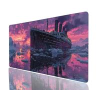 bateau de croisière Tapis de Souris Iceberg Imperméable Tapis de Souris xxl 1000x500x3mm, Gaming Mouse pad Améliorer la Précision et la Vitesse, Mouse Pad pour Bureau Gamer Clavier Sans fil Model-8259