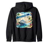 Bateau de croisière Tropicale - Scène d'île Sweat à Capuche