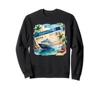 Bateau de croisière Tropicale - Scène d'île Sweatshirt