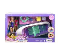 Bateau de jeu Barbie Mermaid Power - MATTEL - Barbie Mermaid Power - Bateau flottant - 45 72 cm - Violet - Dès 3 ans