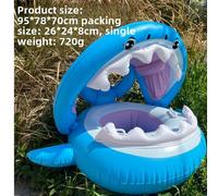 Bateau De Natation Gonflable Grande Taille Pour Enfants Avec Pomme De Bouche Épaisse En Forme De Requin Pour Nage En Eau Et Plongée