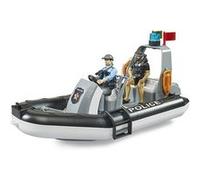 Bateau de police gonflable bworld avec policier, plongeur et accessoires G
