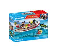 Bateau de pompier et scooter des mers