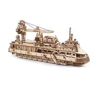 Bateau de recherche en bois à construire ? maquette mécanique 3D avec moteur à élastique brown TU