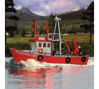 Bateau de secours pompier-HO-1/87-KIBRI 39154
