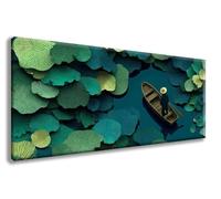 Bateau Diamond Painting Adulte, Paysage Broderie Diamant Painting Kit Complet, DIY 5D Peinture Diamant Diamond Strass Point de Croix Cristal Artisanat Kit pour Decoration Maison 40x80cm -zzg2508W8