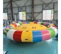 Bateau disco gonflable gonflable en PVC de 0,9 mm (4 m de diamètre, 8 sièges avec pompe)