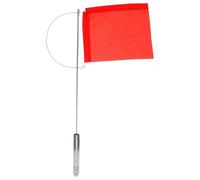 Bateau Drapeau Extérieur de Direction du Vent pour Yacht 130x110mm | Acier Inoxydable Rouge, Installation Facile, Usage Extérieur Décoratif, Indicateur Pratique pour Bateau et Yacht