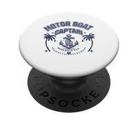 Bateau drôle de Bateau Amusant Capitaine pêche Poisson PopSockets PopGrip Adhésif