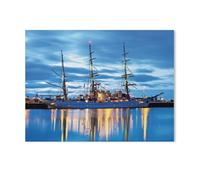 Bateau école de Voile，Puzzle en Papier 1000 Pieces Adultes Enfants Classique Jeu Cadeau（38x26cm）-Y40