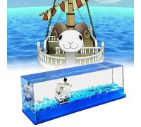 Bateau en Bouteille Model Ship 'Going Merry' - Bateau Insubmersible dans Une Boîte - Décoration d'un Bateau pour la Maison, la Voiture, Les Vitrines, la Décoration de Table