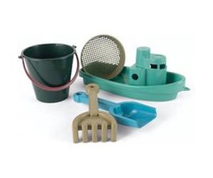 Bateau et set de plage - Bleu marine Aqua G