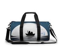 Bateau Étoile Lune Sac De Sport Gym Sac De Voyage Sac Week-End Duffel Bag pour Camping Randonnée Voyage 45x23x23cm