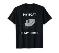 Bateau étroit drôle Canal Barge Bateau Living T-Shirt