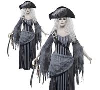 Bateau Fantôme Costume Princesse Femmes Halloween Déguisement Pirate 8-18