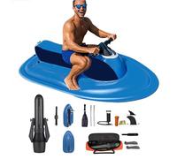 Bateau gonflable 2 en 1 avec hélice sous-marine, kit de jet ski motorisé pour la plongée, comprend un sac de rangement et une pagaie de kayak, idéal pour les fêtes de natation et les aventures en mer