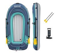Bestway - Canot Gonflable Trek X2 pour 2 Personnes - 232 cm x 118 cm x 37 cm - Bleu/Vert