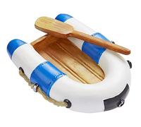 Bateau gonflable bleu/blanc env. 7 x 5 cm