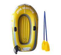 Bateau Gonflable De 1/2 - Kayak Canoë Compact, Radeau Fluvial Léger | Bateau Artisanal De Bateau De Bateau De Bateau En Plein Air, Lancement De Skiff Portable, Lac Cruiser Catamaran Flottant Gondo