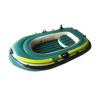 Bateau gonflable en PVC - Gonflage rapide - Canot robuste - Kit de bateau de pêche durable - Idéal en plein air pendant le camping en rivière, l'aventure aquatique sur le lac,