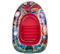 Bateau gonflable enfant 100x60cm spidey marvel - jouet aquatique 3-6 ans - eau piscine mer - set jeu flottant et carte