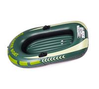 Bateau Gonflable Ensemble De Bateaux Gonflables Épaissis Bateaux À Rames pour Enfants Une Personne PVC Gonflable Dingy Bateau pour La Pêche en Bateau Ou Jouer sur Les Lac, Vert