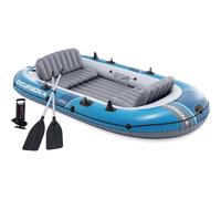 Bateau Gonflable INTEX Excursion 4 Avec Pagaie Pompe À Air 500KG Pagaie