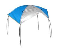Bateau Gonflable Parasol voilier auvent Toit auvent Toit Tente de pêche Parasol de Plage Bleu (4 Personnes)