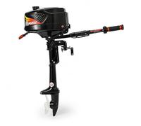 Bateau hors-bord 90 cm, bateau gonflable avec moteur, moteur de bateau de pêche, moteur de bateau à 2 temps pour kayak, canoë et petits véhicules nautiques, noir, nylon et aluminium, pour loisirs et