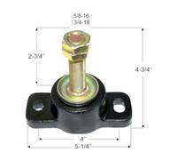 Goldenship Mercruiser Silentblock Engine Support 135kg Doré 16 mm