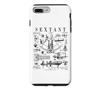 Bateau Nautique Sextant Bateau à Voile Capitaine Vintage Brevet Coque pour iPhone 7 Plus/8 Plus